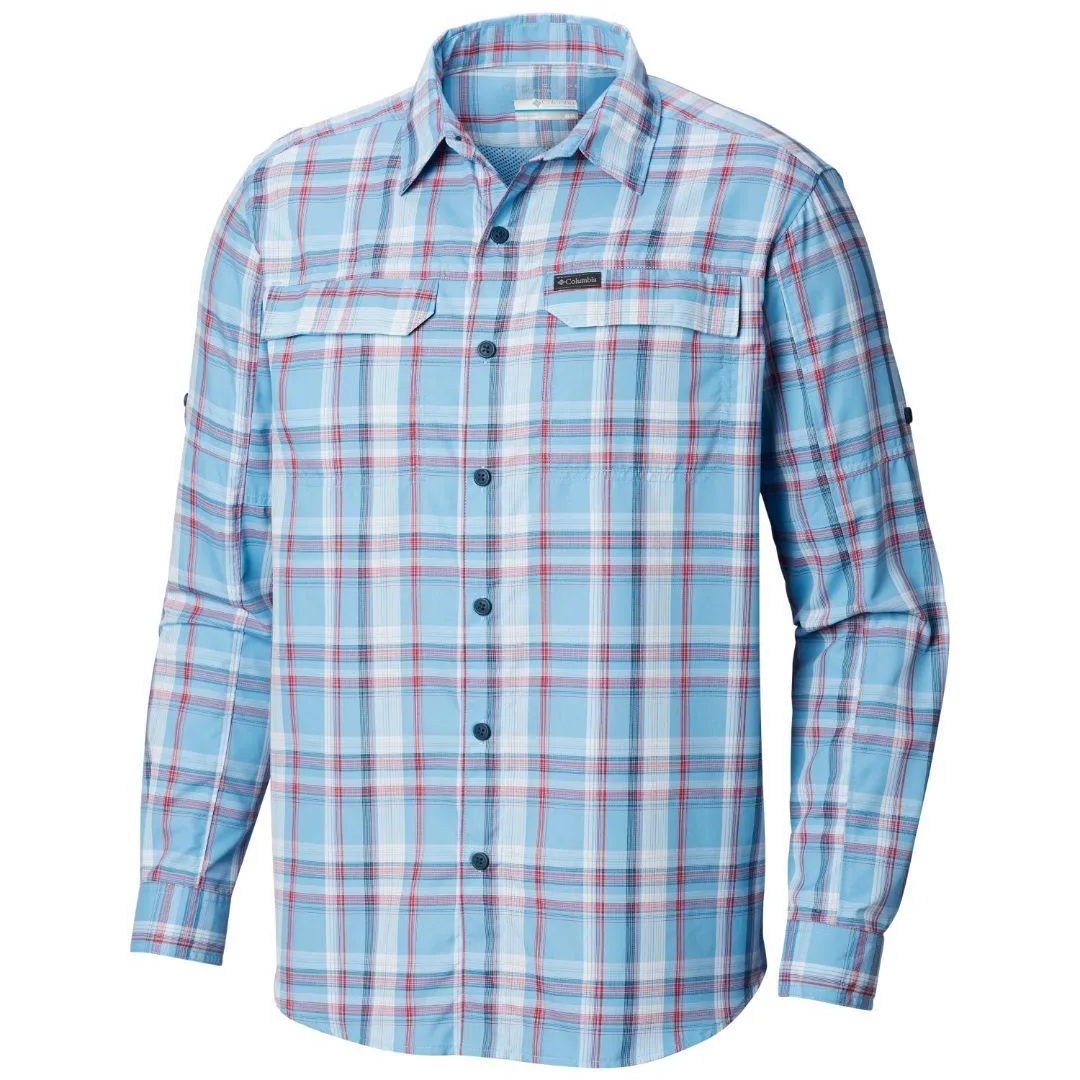 Columbia Men Blue Silver Ridge 2.0 Plaid L/S Shirt (Sun Protection) fashionable blazer