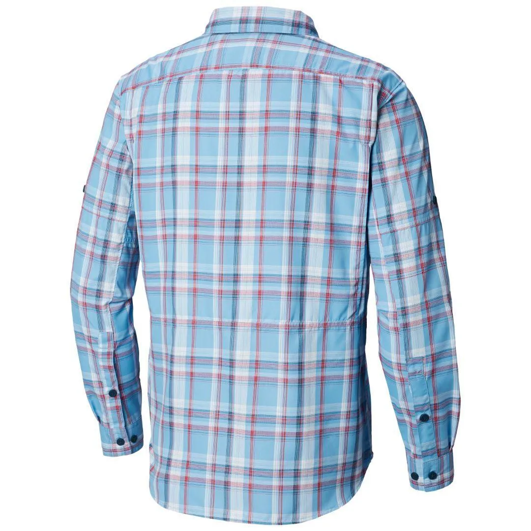 Light Pants Columbia Men Blue Silver Ridge 2.0 Plaid L/S Shirt (Sun Protection)