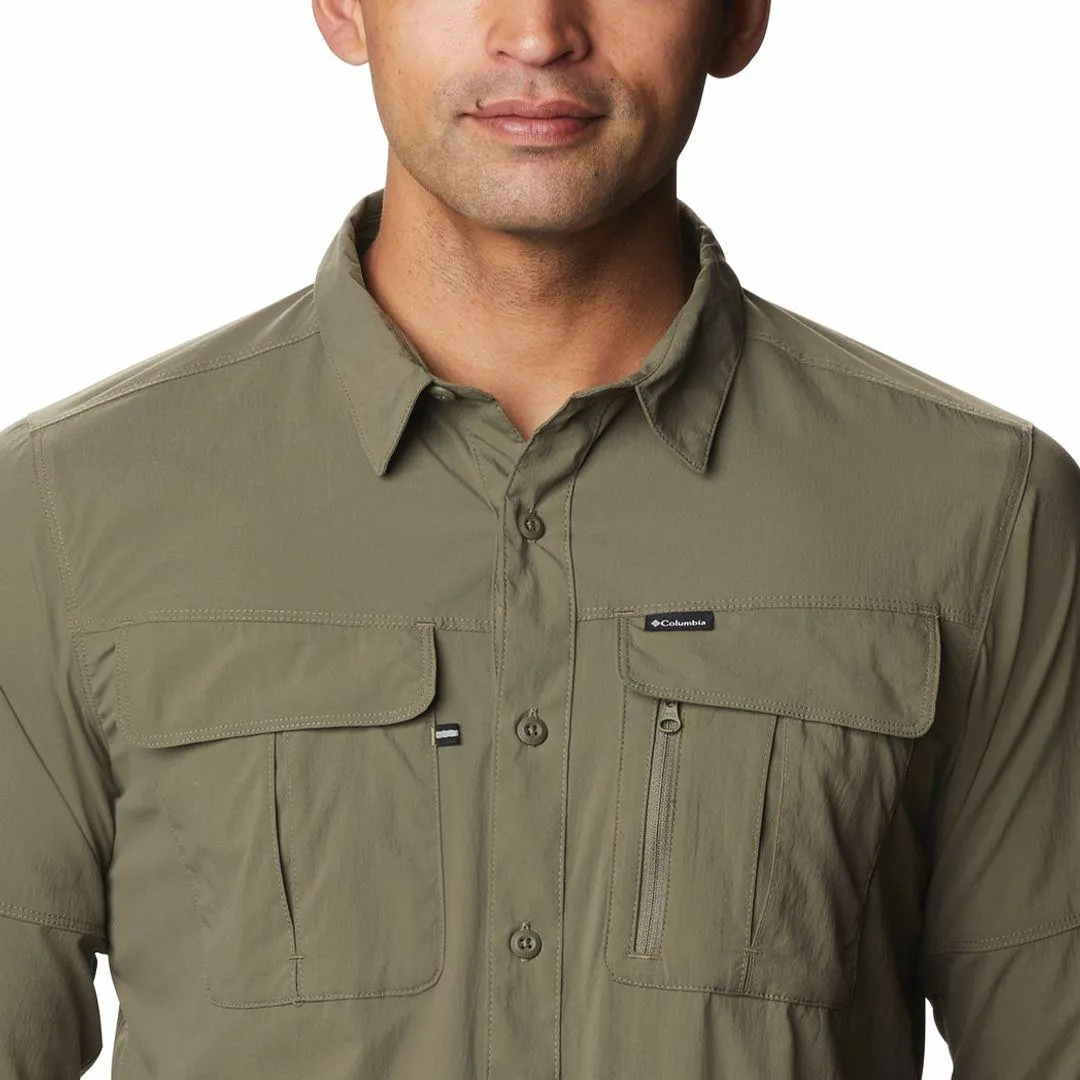 ButterSoftKnit Columbia Men Green Newton Ridge Long Sleeve (Sun Protection)