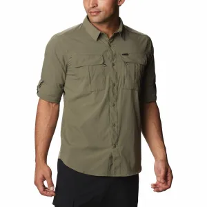 High End Sporty Joggers Columbia Men Green Newton Ridge Long Sleeve (Sun Protection)