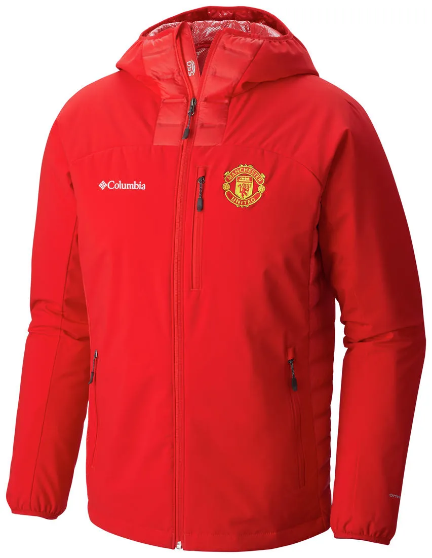 Columbia Men Red Dutch Hollow Hybrid Jacket Light Reflective Trims