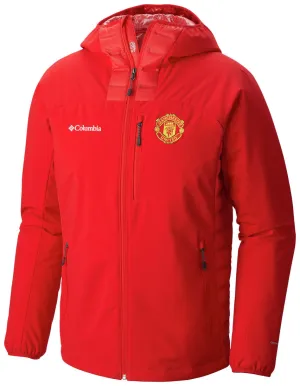 Columbia Men Red Dutch Hollow Hybrid Jacket Light Reflective Trims