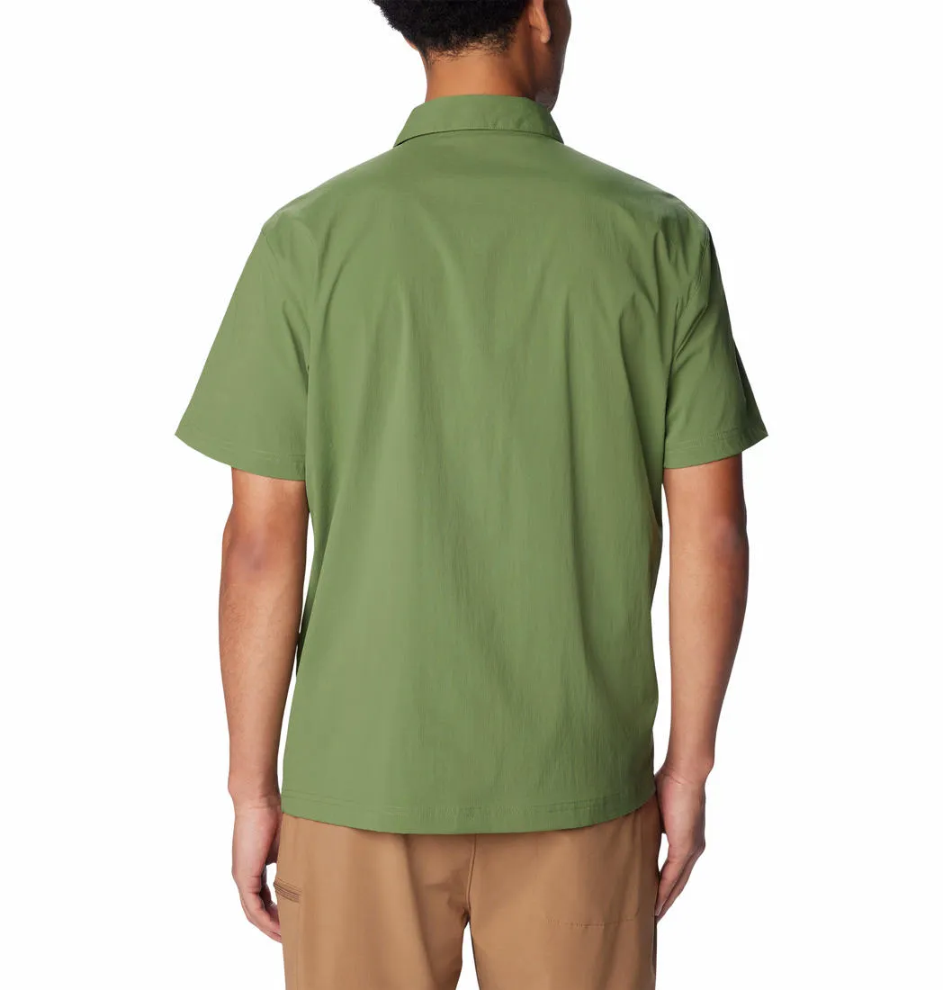 Columbia Men Green Landroamer Ripstop SS Shirt (Sun Protection) Winter Wear