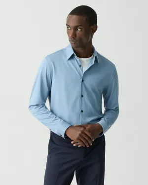 Mediterranean Air Theory Sylvian Structure Knit Shirt - Rainstorm