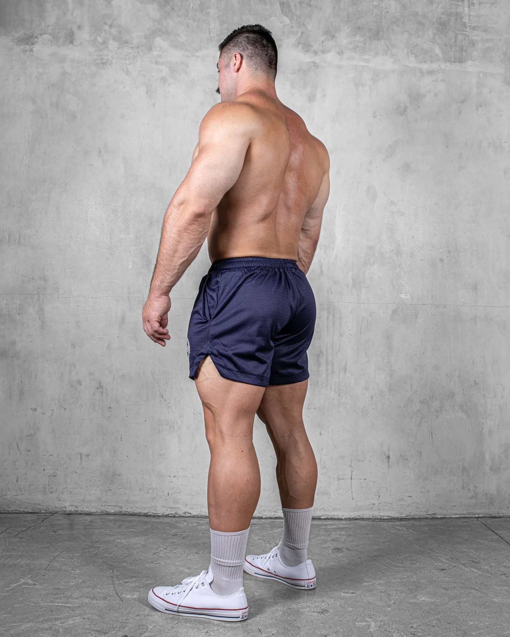 LIFTING SHORTS ?C MESH / NAVY BLUE Sport Performance
