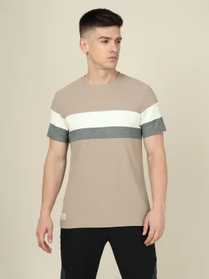 Relax Trend Men Colorblock Slim Fit Crew Neck T-shirt with MATPIQ