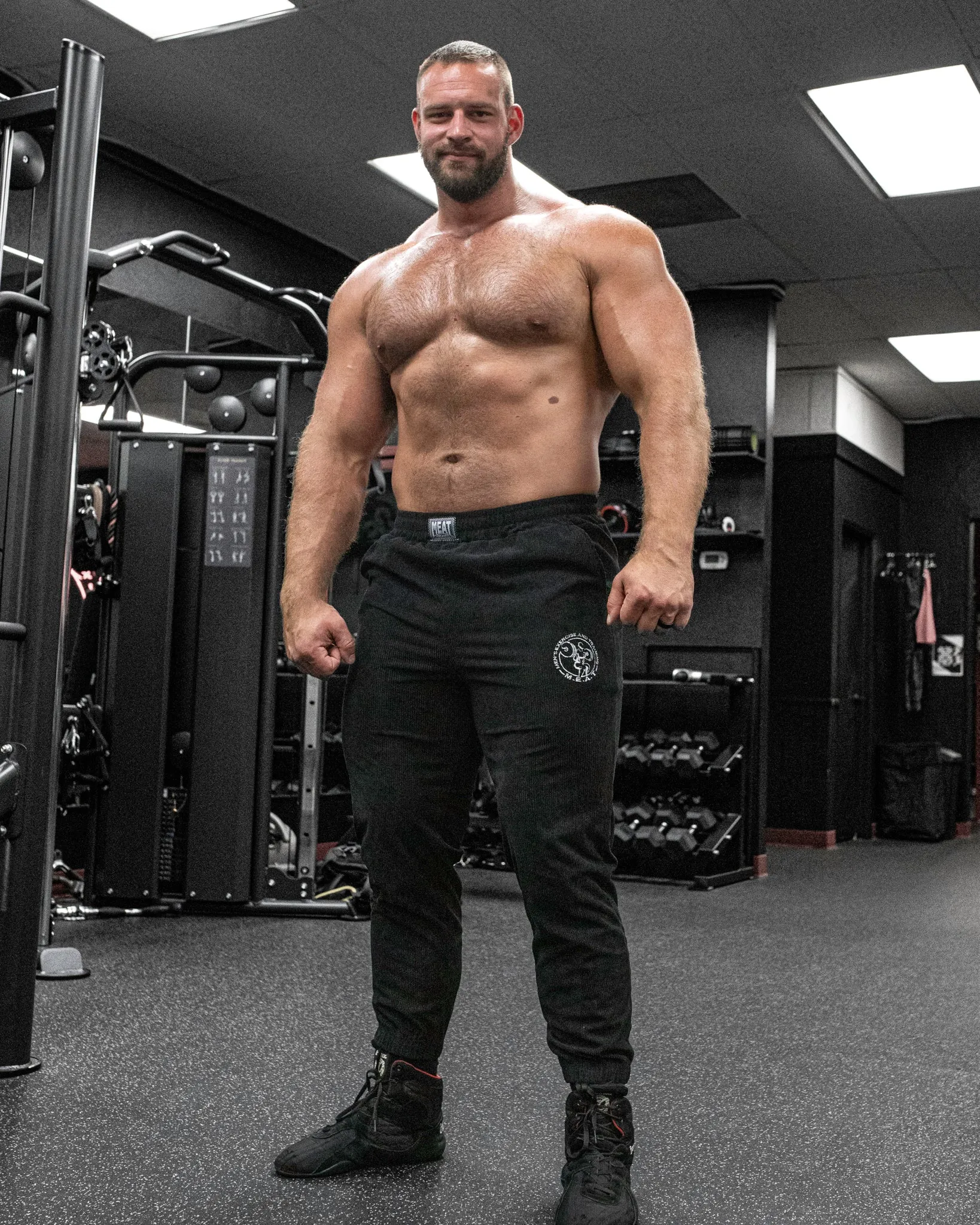 TAPERED JOGGERS ?C CORDUROY / BLACK Sport Flex Wear