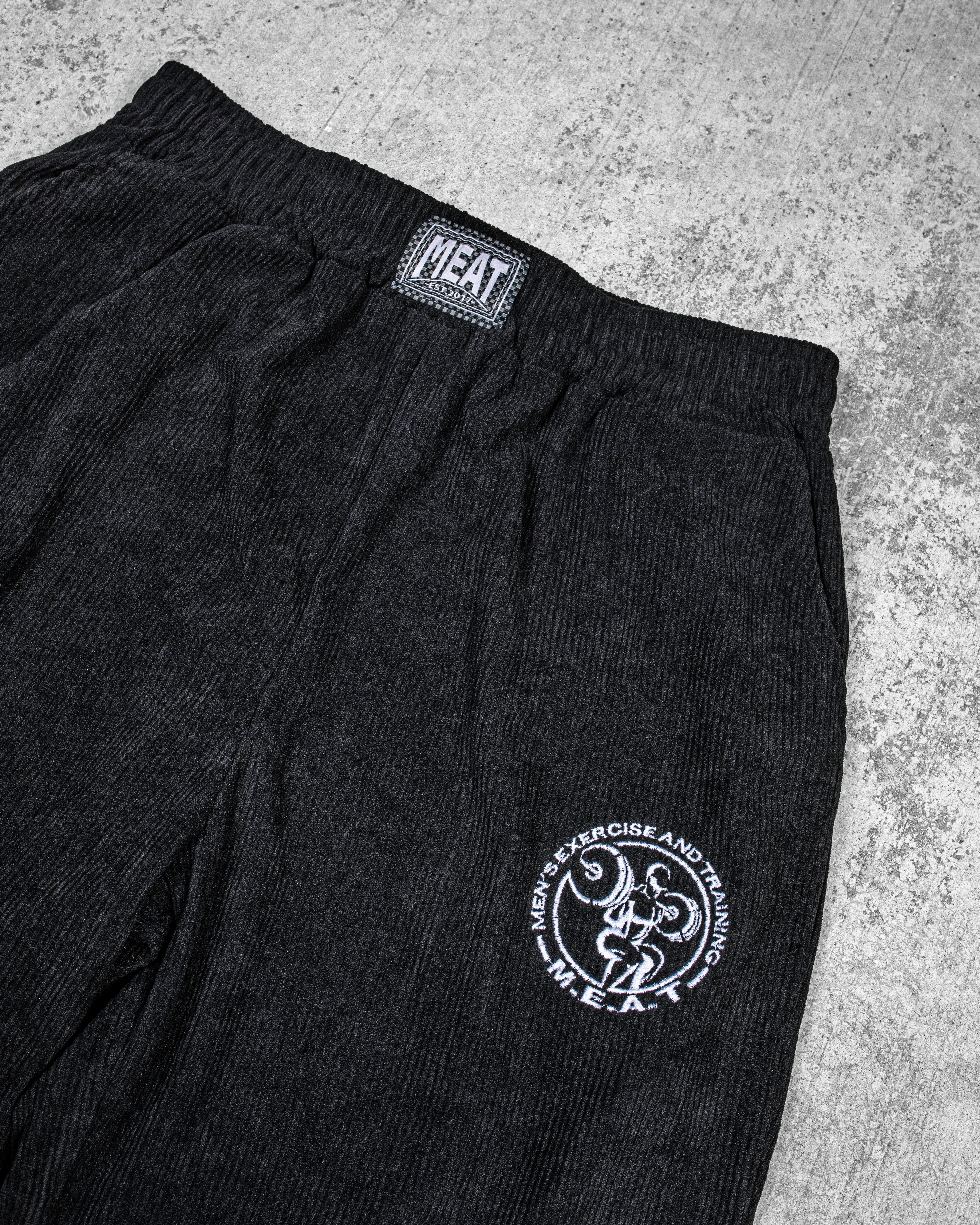 light feel TAPERED JOGGERS ?C CORDUROY / BLACK
