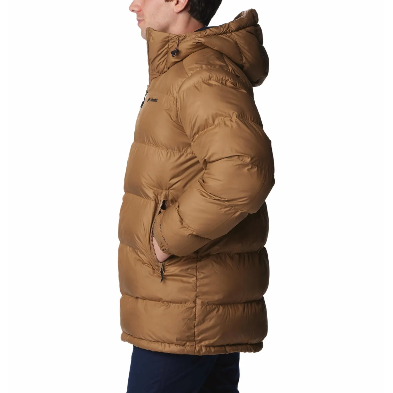 Columbia Men Brown Pike Lake Parka Layer Flex Barrier Seam Construction