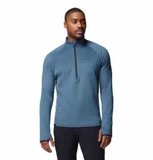 Cold Outfit Columbia Men Blue OmniHeat Helix Crystal Leaf Pullover