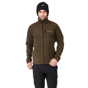 Recycled Polyester Columbia Men Olive Fast Trek II Full Zip Fleece