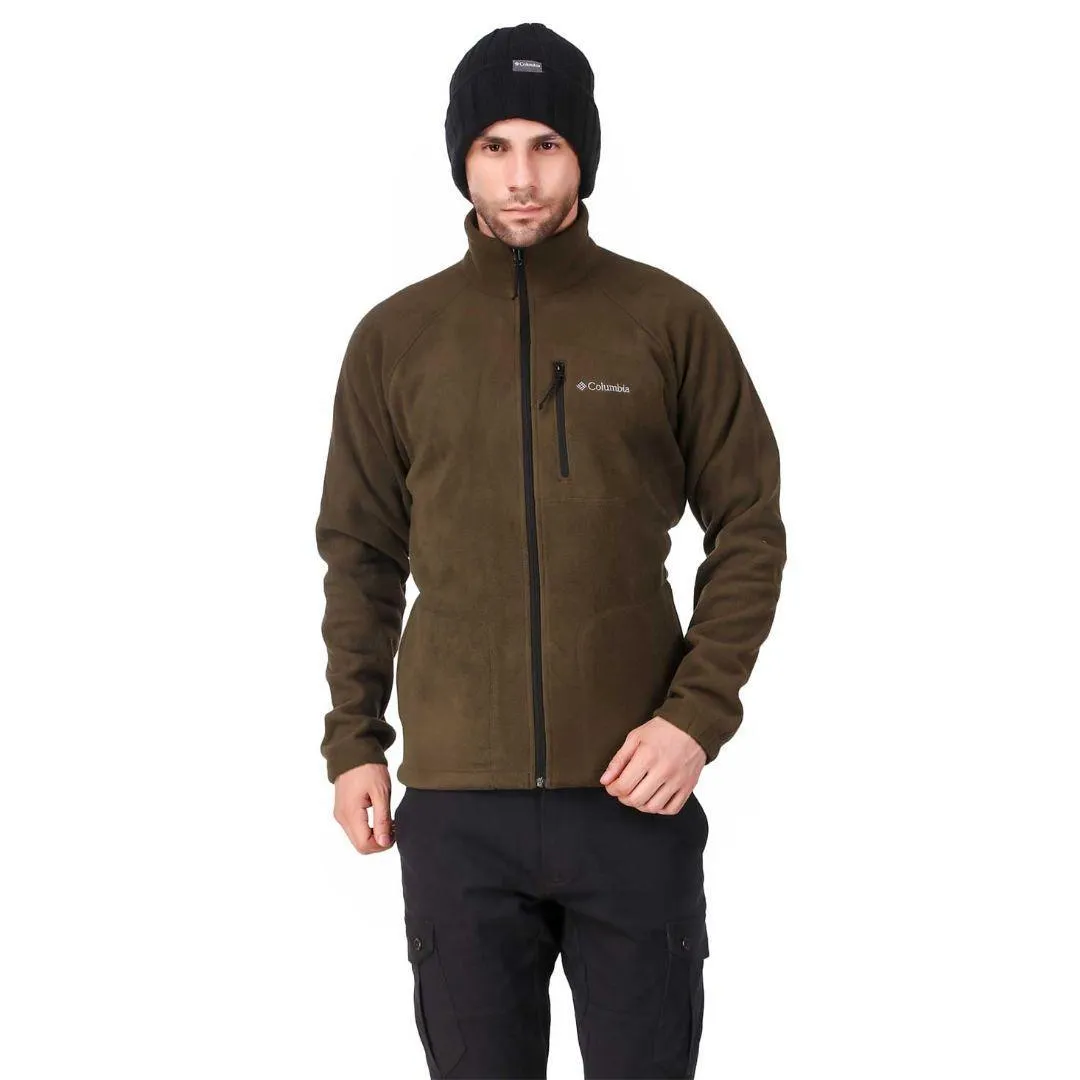 Recycled Polyester Columbia Men Olive Fast Trek II Full Zip Fleece