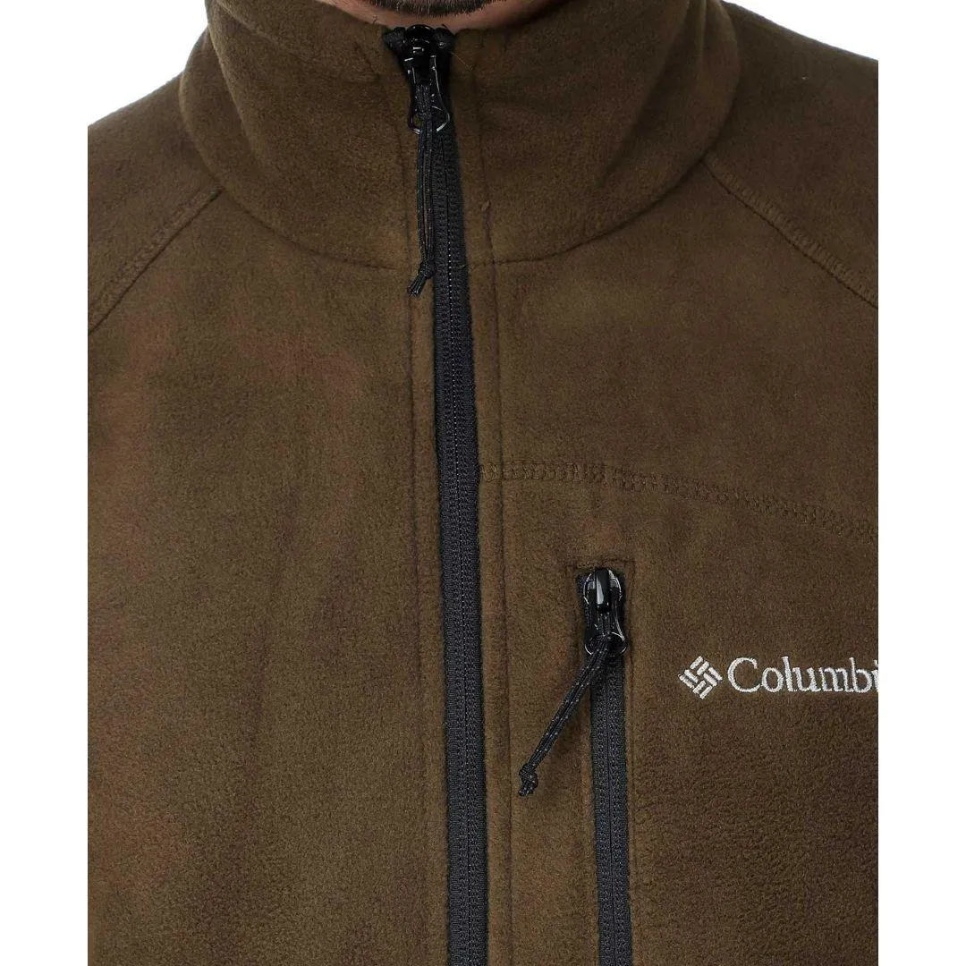 Columbia Men Olive Fast Trek II Full Zip Fleece Stay Covered