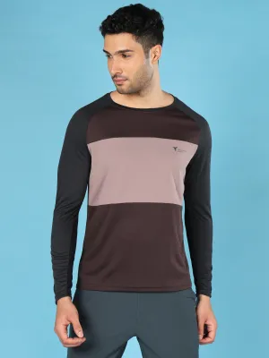Active Style Trend Relaxed Wear Fit Men Colorblock Slim Fit Crew Neck T-shirt with TECHNO COOL 