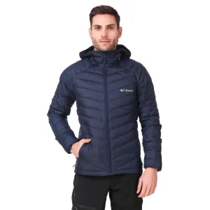 Columbia Men Blue Horizon Explorer Hooded Jacket Compromise Abrasion Resistant Edges
