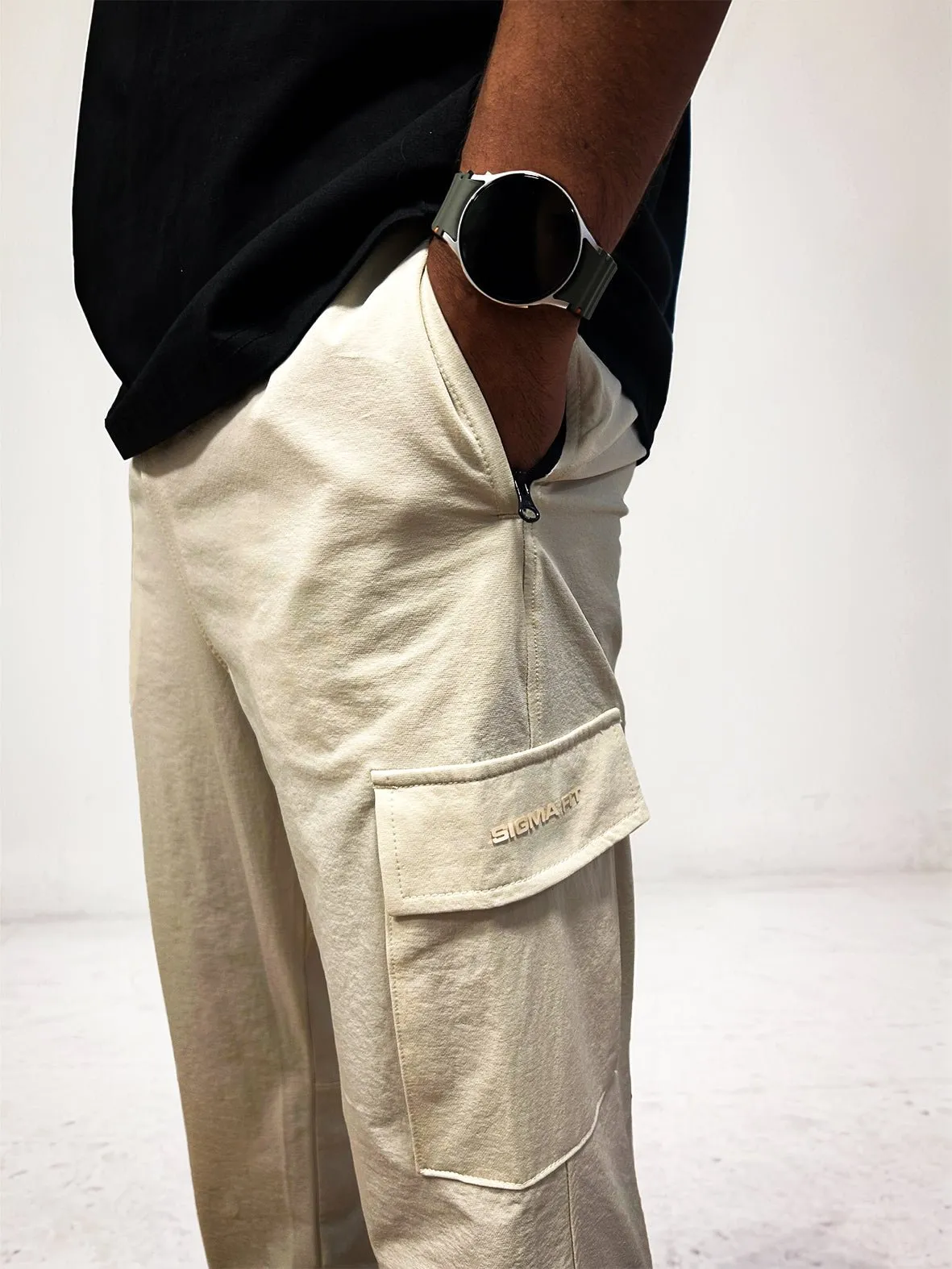 Cargo Joggers Arctic Wolf Contoured Silicone Gripper