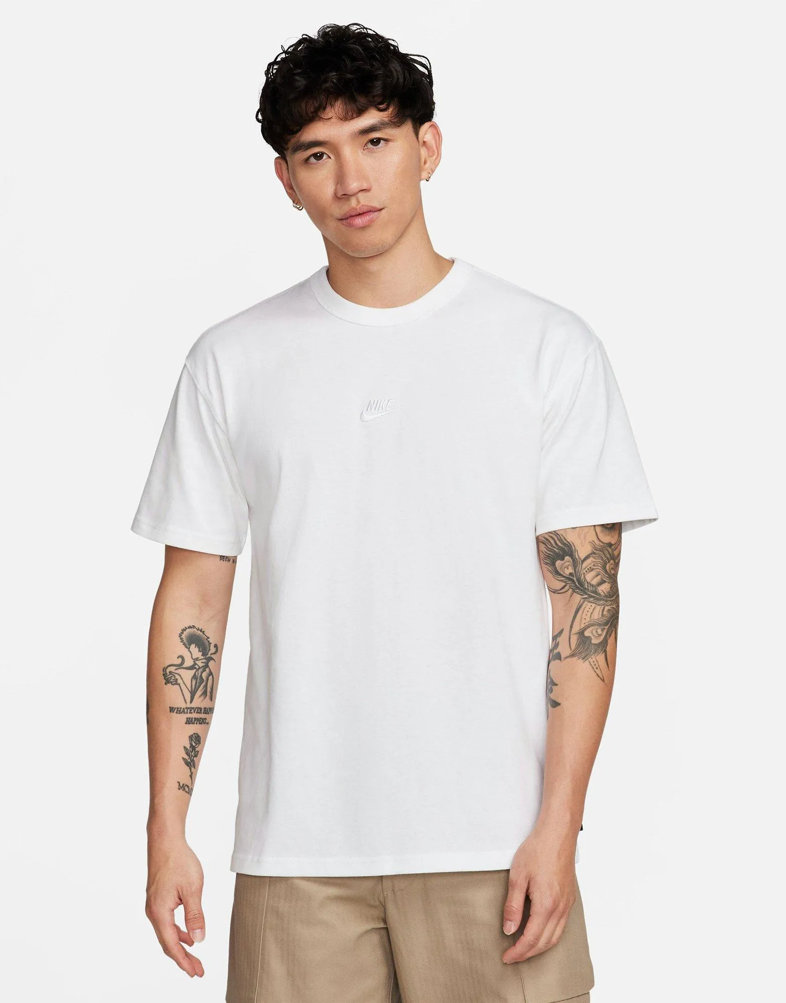 Laser Cut Edges Casual Flex Sportswear Premium Essentials T-Shirt