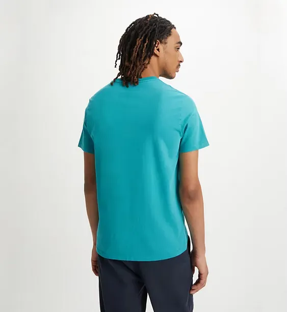 Minimal Design Levi's T-shirt manica corta girocollo Original Little Logo 56605-0165 green-blue slate