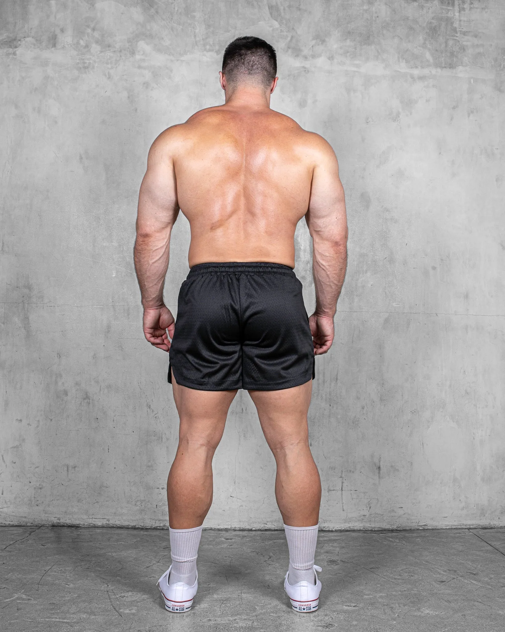 Workout Ready Design Polyester shorts LIFTING SHORTS ?C MESH / BLACK
