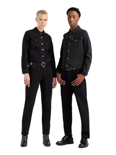Levi's pantalone corto Jeans 501 Crop 362000085 nero No Gap Waist Engineering Secure Closure System