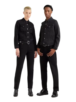 Levi's pantalone corto Jeans 501 Crop 362000085 nero No Gap Waist Engineering Secure Closure System