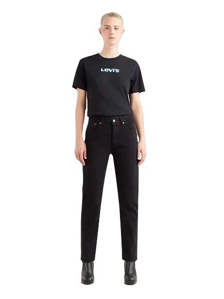 Lightweight Earthy Nature Lover clean design Levi's pantalone corto Jeans 501 Crop 362000085 nero