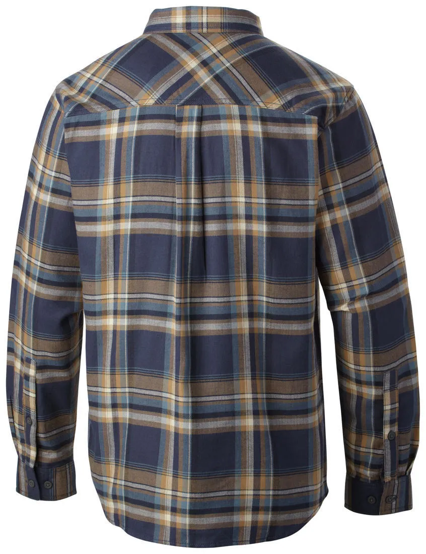 Columbia Men Navy Blue Flare Gun Flannel III Long Sleeve Shirt Modern Outfit
