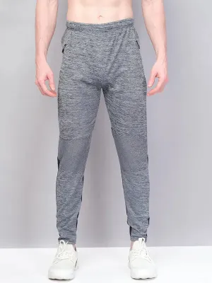 Men Melange Slim Fit Trackpants with TECHNO GUARD Double Layered Edging Trendy Look