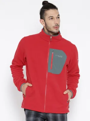 Backcountry Ready Warm Texture Columbia Men Red Titan Pass 2.0 Fleece Jacket