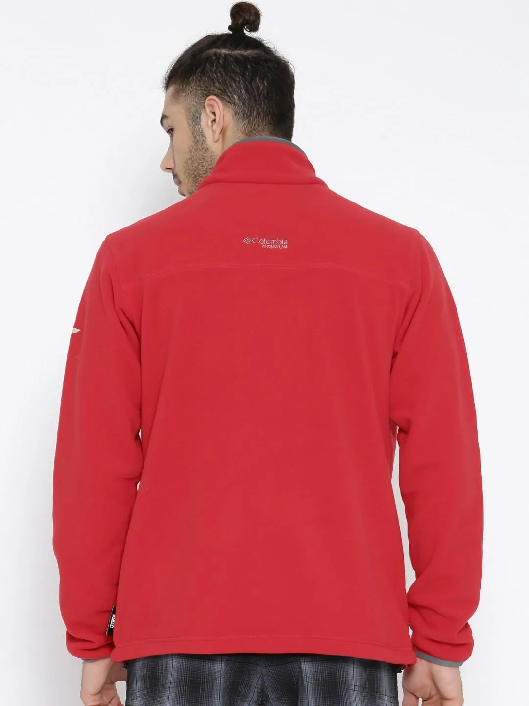 Columbia Men Red Titan Pass 2.0 Fleece Jacket Park Days
