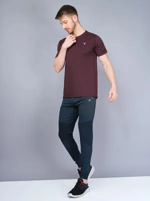 Flexible stretch Men Solid Slim Fit Trackpants with TECHNO GUARD