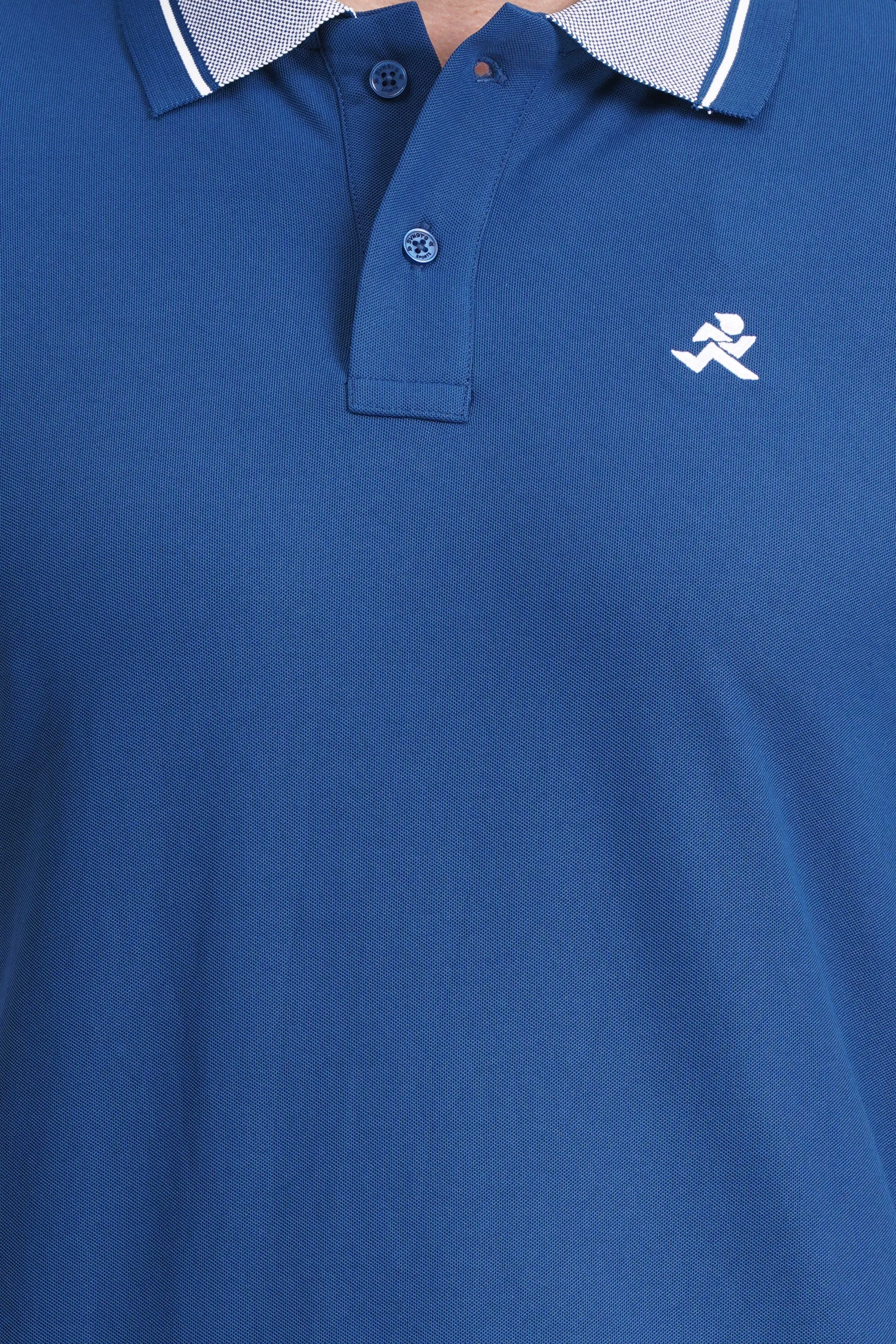 Men's Polo T Shirt Rama Blue Cozy Comfort Comfortable Collar