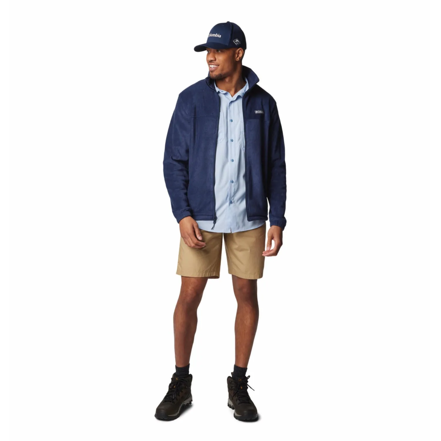 Trekking Layer Columbia Men Blue Steens Mountain Full Zip 2.0