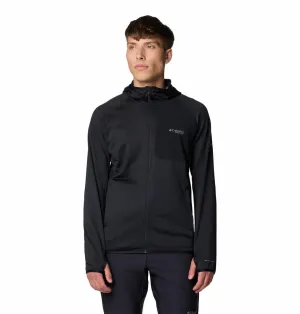 Snow Day Athletic Layer Columbia Men Black Triple Canyon Grid Fleece Hooded FZ II