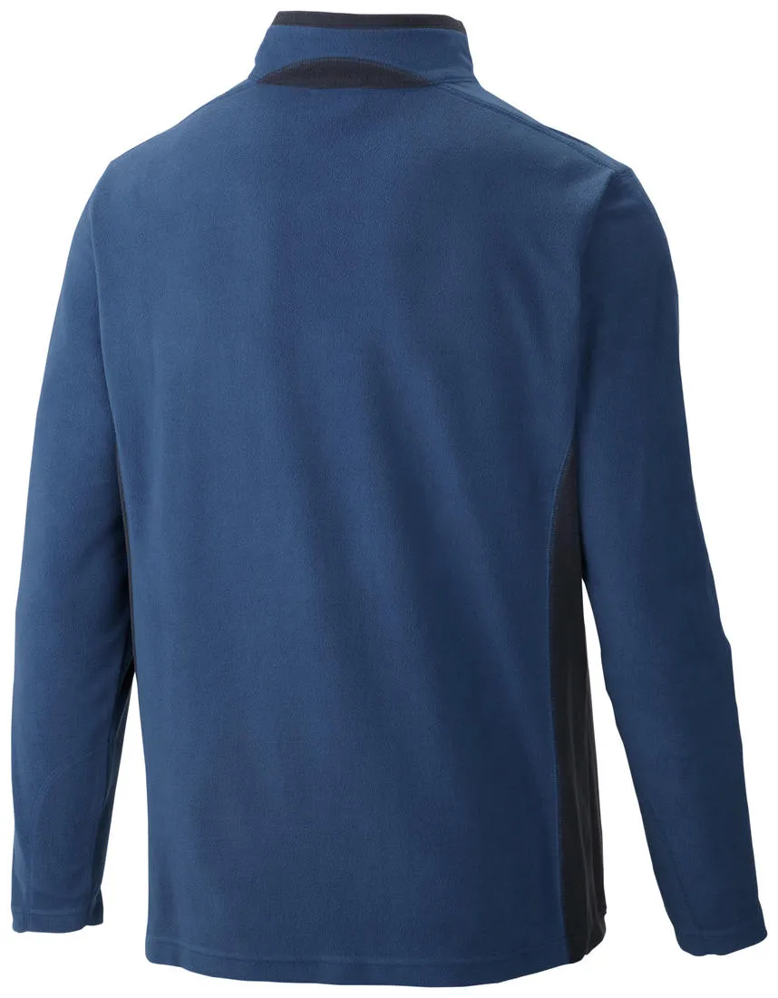 Backyard Chill Columbia Men Blue Klamath Range II Half Zip (Sun Protection)