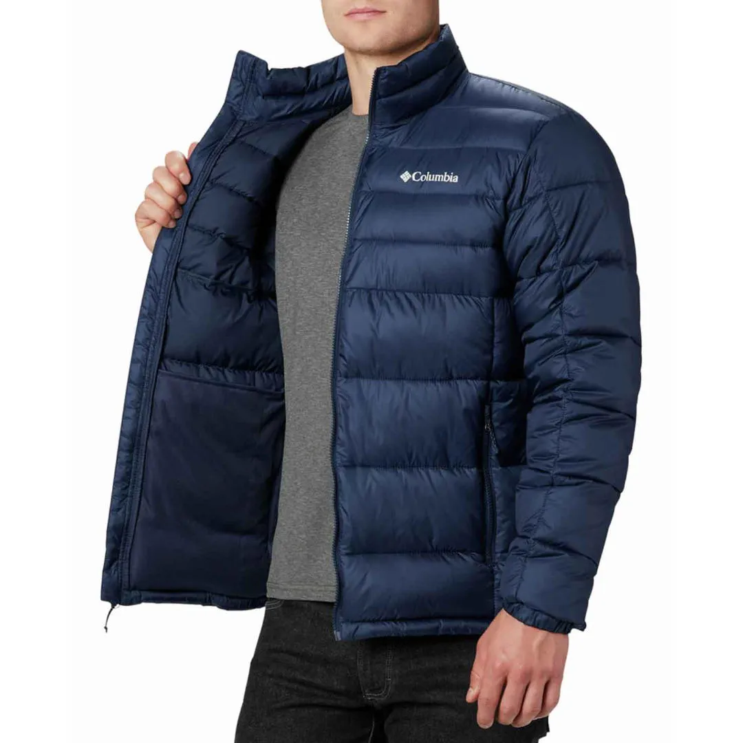 Columbia Men Blue Buck Butte Insulated Jacket Casual Outdoor Wear Button Closure