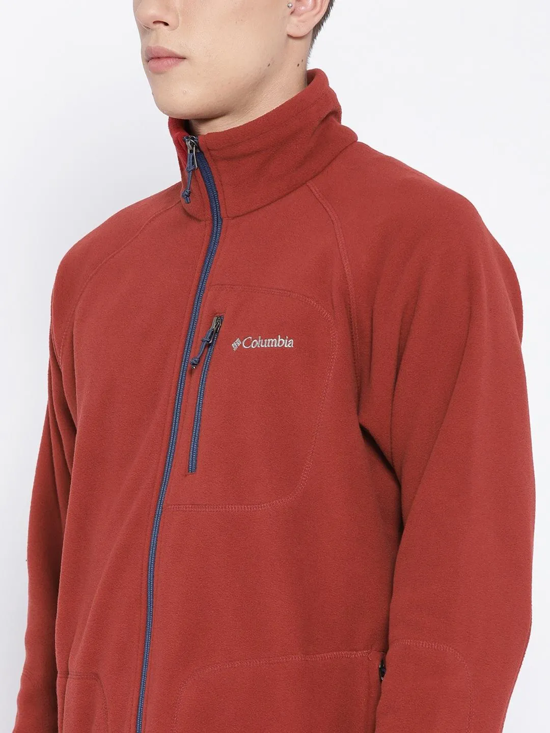 Adventure Use Light Coverage Columbia Men Purple Fast Trek II Full Zip Fleece