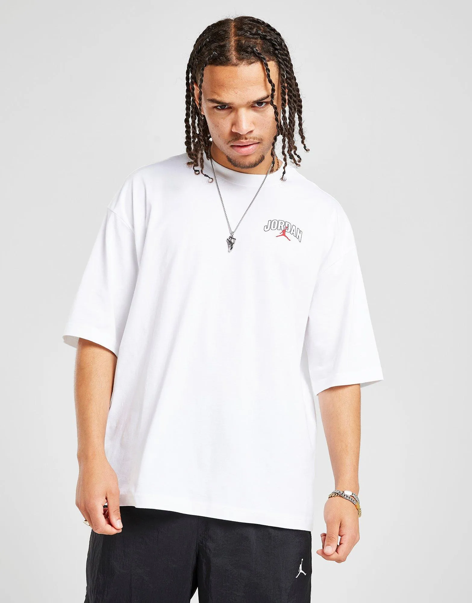 T-Shirt TexturedWeavePattern Reinforced Neckline