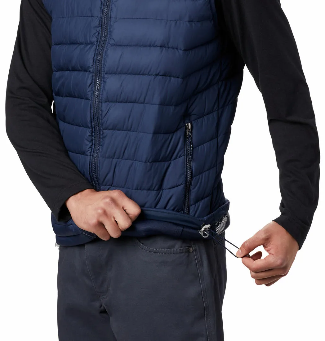 Columbia Men Blue Powder Lite II Vest Occasion