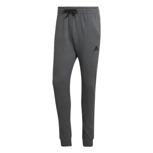 Adidas pantalone sportivo da uomo in cotone felpato HL2243 grigio Athletic Stretch Reliable Comfort