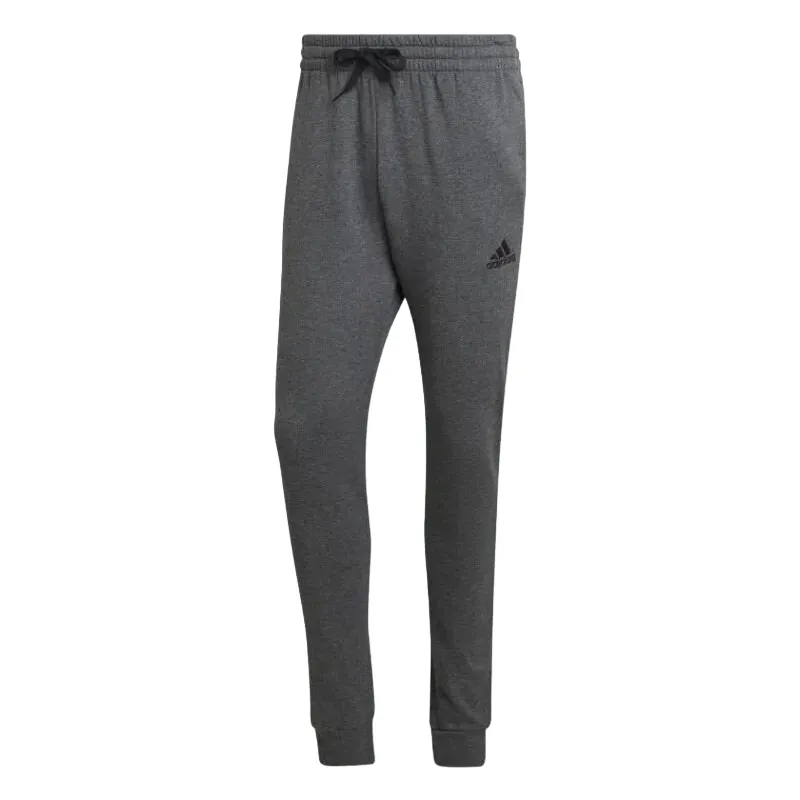 Adidas pantalone sportivo da uomo in cotone felpato HL2243 grigio Athletic Stretch Reliable Comfort