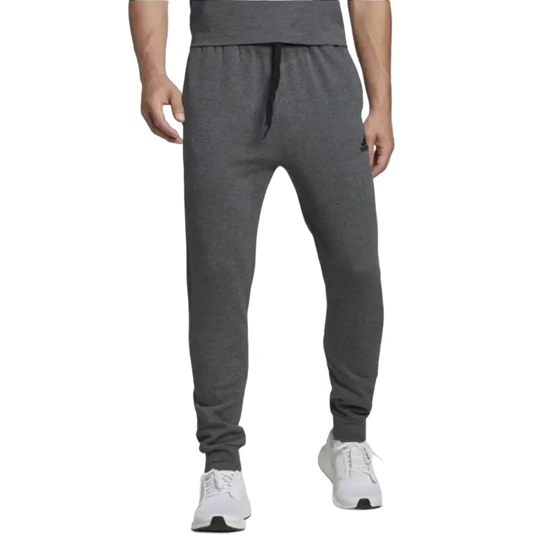 Fit and Comfort Secure Waist Adidas pantalone sportivo da uomo in cotone felpato HL2243 grigio