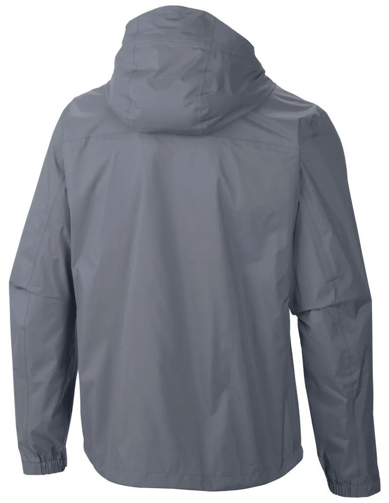 Columbia Men Grey EvaPOURation Jacket Waterproof Crisp Air