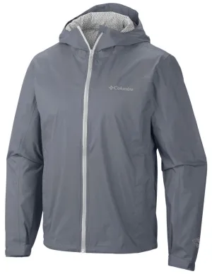 Columbia Men Grey EvaPOURation Jacket Waterproof Eco-friendly