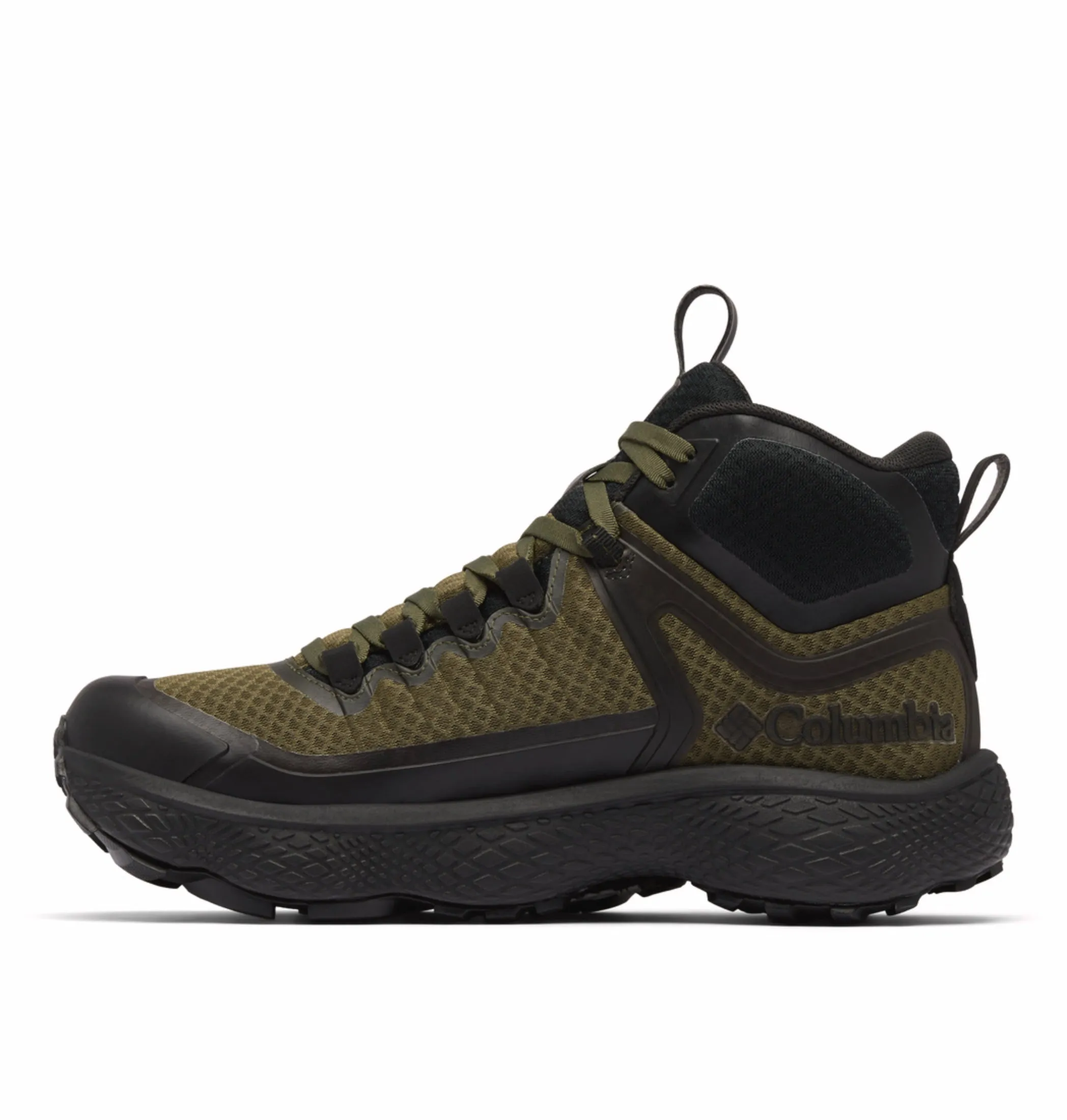 Columbia Men Green OmniMax Escape Thrive Titanium Waterproof Hiking and Trekking Shoes Protection Against Rocks