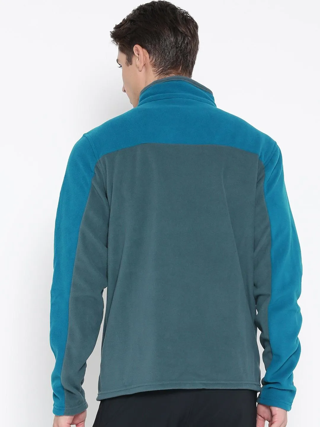 Columbia Men Blue Western Ridge Full Zip Essential Fit Overlock Stitching
