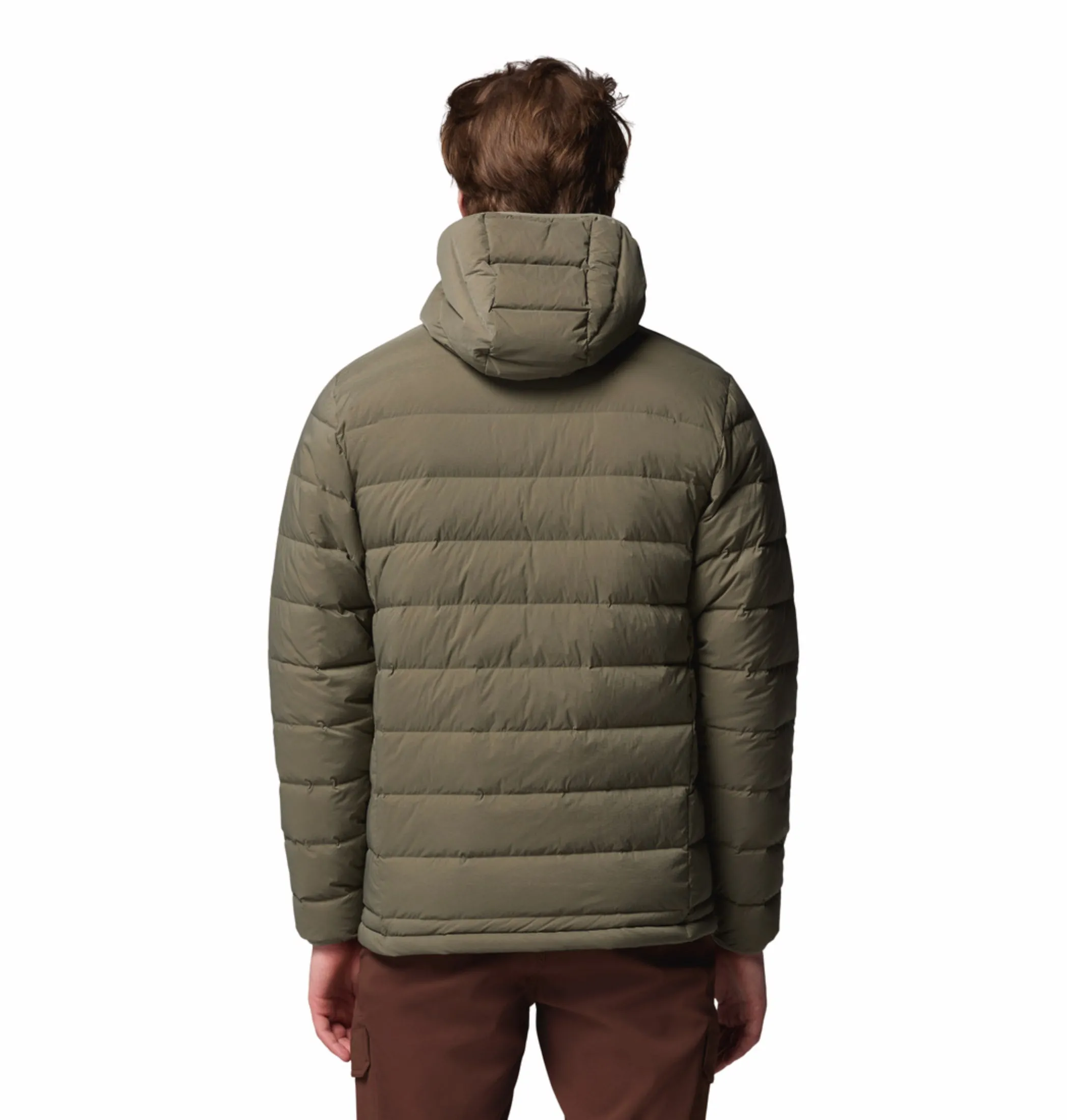 Columbia Men Green HEAT SEAL Drift Peak Stretch Down Jacket Smart Design Water shield