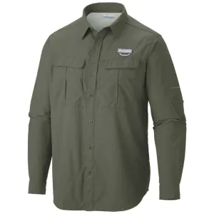 Columbia Men Green Cascades Explorer Long Sleeve Shirt (Sun Protection) Date Vibe Lightweight Jacket