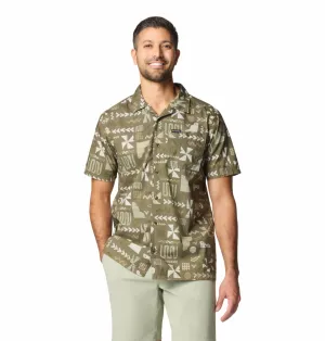 ShrinkResistant Clean Cut Columbia Men Green Pine Canyon Short Sleeve