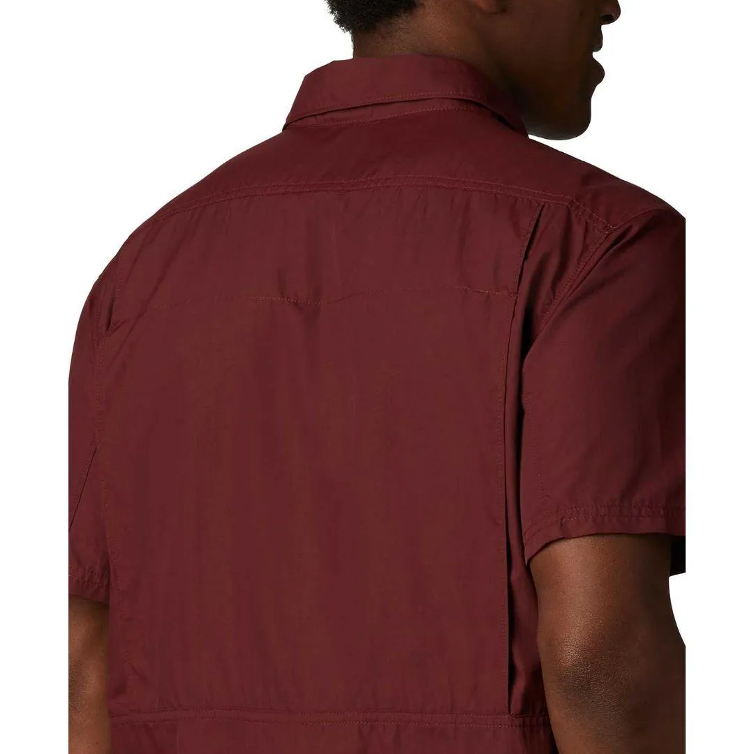 Bride Side WrinkleResistantCloth Columbia Men Red Silver Ridge 2.0 Short Sleeve Shirt (Sun Protection)